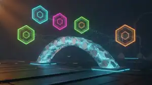 Circle USDC Bridge interface connecting multiple EVM blockchains via Cross-Chain Transfer Protocol