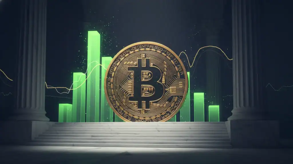 Spot Bitcoin ETFs weekly inflows chart showing nearly $1 billion in April 2026