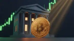 Bitcoin ETF inflows chart showing $996 million weekly total as BTC trades above $75,000 in April 2026