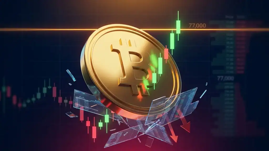 Bitcoin Short Squeeze Brews Near $77,000 as Funding Rates Stay Negative